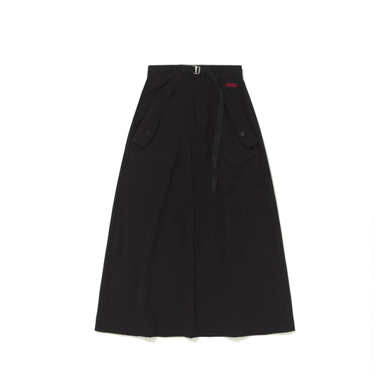 Oversized Nylon Skirt Black
